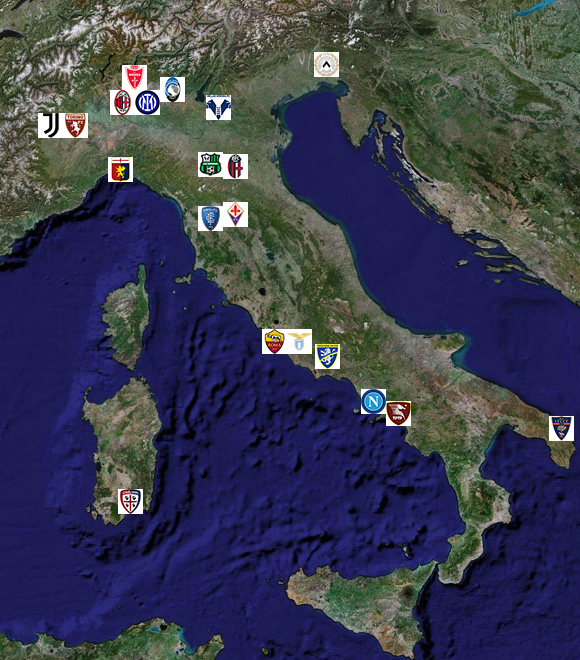 Футбольные формы клубов Серии А в сезоне 2011/2012