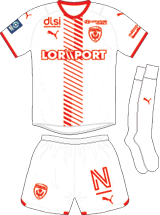 AS Nancy Lorraine Maillot Domicile