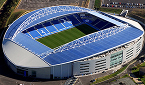 American Express Community Stadium vu du ciel