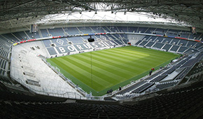 Borussia-Park vu des tribunes