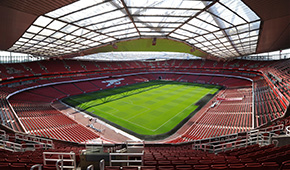 Emirates Stadium vu des tribunes