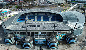 Etihad Stadium vu du ciel