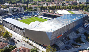 Gewiss Stadium vu du ciel