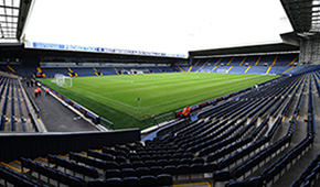 Hawthorns Stadium vu des tribunes