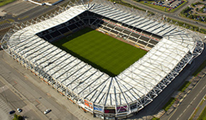 Pride Park Stadium vu du ciel