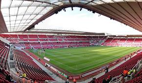 Riverside Stadium vu des tribunes