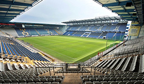 Schüco Arena vu des tribunes