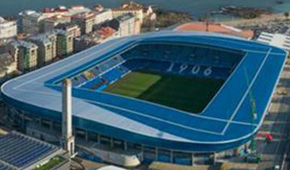 Stade Abanca-Riazor vu du ciel