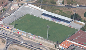 Stade Ange Casanova vu du ciel