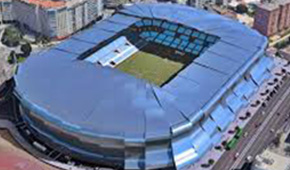 Stade Balaídos vu du ciel