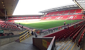 Stade d'Anfield vu des tribunes