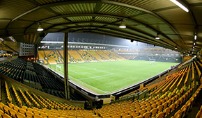 Stade de Carrow Road vu des tribunes