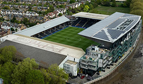 Stade de Craven Cottage vu du ciel