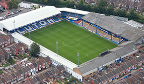 Stade de Kenilworth Road vu du ciel