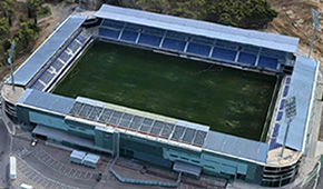 Stade de l'Alcoraz vu du ciel