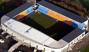 Stade de l'Aube vu du ciel