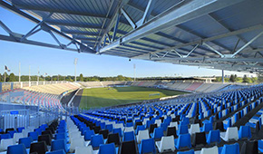 Stade de la Vallée du Cher vu des tribunes