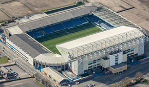 Stade d'Elland Road vu du ciel