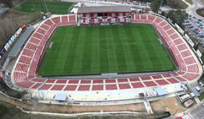 Stade de Montilivi vu du ciel