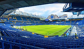 Stade de Stamford Bridge vu des tribunes