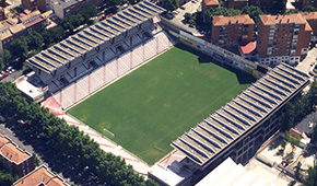 Stade de Vallecas vu du ciel