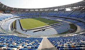 Stade Diego Armando Maradona vu des tribunes