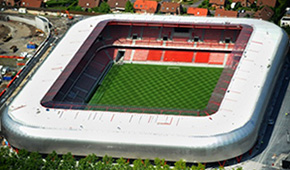 Stade du Hainaut vu du ciel