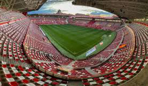 Stade El Molinón vu des tribunes