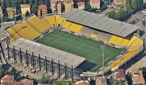 Stade Ennio Tardini vu du ciel