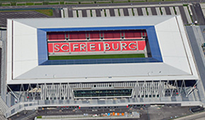 Stade Europa-Park vu du ciel