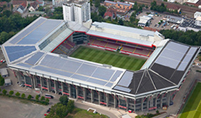 Stade Fritz Walter vu du ciel