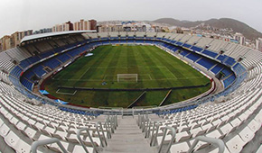 Stade Heliodoro Rodriguez Lopez vu des tribunes