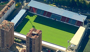 Stade Municipal d'Ipurúa vu du ciel