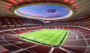 Stade Riyadh Air Metropolitano vu des tribunes