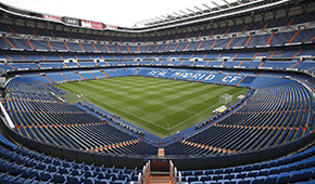 Stade Santiago Bernabéu vu des tribunes