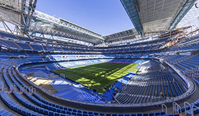 Stade Santiago Bernabéu vu des tribunes