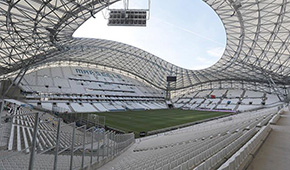 Orange Vélodrome vu des tribunes