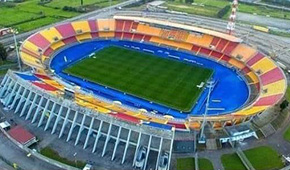 Stade Via del Mare vu du ciel