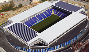 Stage Front Stadium vu du ciel