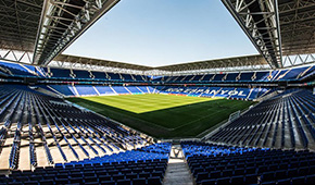 Stage Front Stadium vu des tribunes