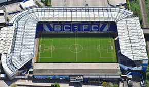 St Andrew's Stadium vu du ciel