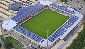 Voith Arena vu du ciel