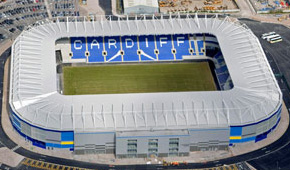 Cardiff City Stadium vu du ciel