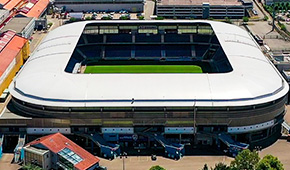 Stade Auguste Bonal vu du ciel