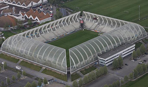 Stade Crédit Agricole la Licorne vu du ciel