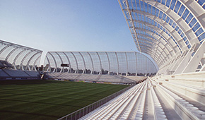 Stade Crédit Agricole la Licorne vu des tribunes