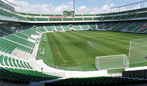 Stade Manuel Martinez Valero vu des tribunes