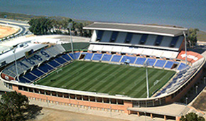 Stade Nuevo Colombino vu du ciel