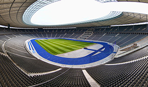 Stade Olympique de Berlin vu des tribunes