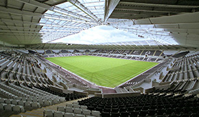 Swansea.com Stadium vu des tribunes
